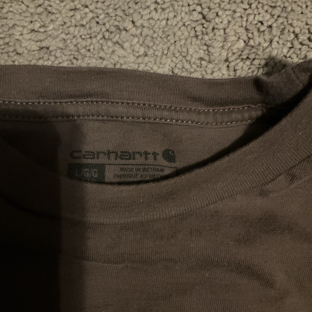 Carhartt Force Shirt  LargeLG  14/16 BoysLong Sleeve Relaxed Fit Pocket Workwear - Picture 5 of 8